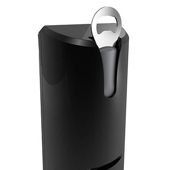 Tall Electric Can Opener with Knife Sharpener & Bottle Opener, White