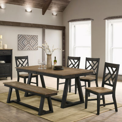 Napa -Piece Dining Set with Lattice Back Chairs