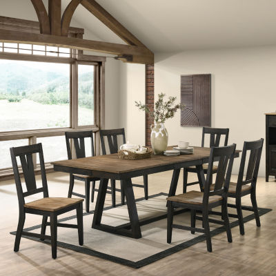 Napa 7-Piece Dining Set with Splat Back Chairs