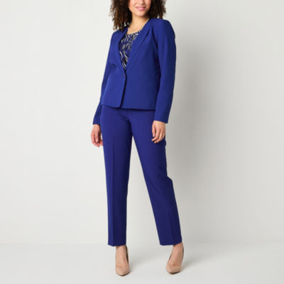Black Label by Evan-Picone Womens Classic Fit Straight Suit Pant