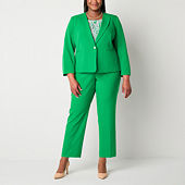 Jcpenney plus size pants suits best sale