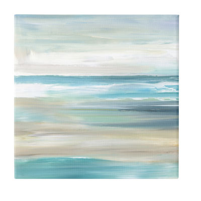 Stupell Industries Abstract Beach Sand Ocean Waves Canvas Art