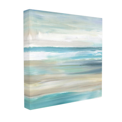 Stupell Industries Abstract Beach Sand Ocean Waves Canvas Art