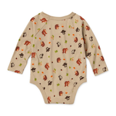 Okie Dokie Baby Boys Crew Neck Long Sleeve Bodysuit