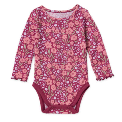 Okie Dokie Baby Girls Long Sleeve Bodysuit