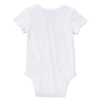 Okie Dokie Baby Girls Round Neck Short Sleeve Bodysuit