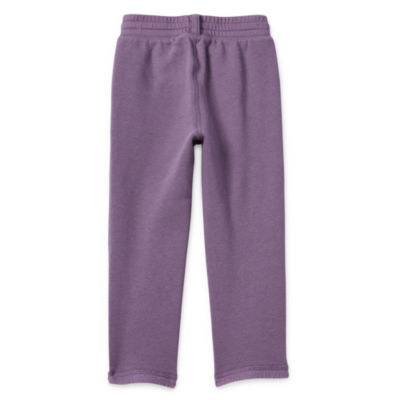 Okie Dokie Toddler Girls Adaptive Straight Fleece Jogger Pant