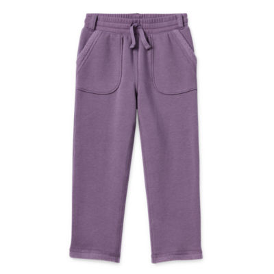 Okie Dokie Toddler Girls Adaptive Straight Fleece Jogger Pant