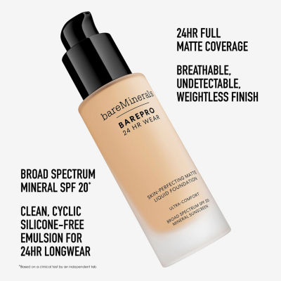 bareMinerals Barepro® 24hr Wear Skin-Perfecting Matte Liquid Foundation Mineral Spf 20