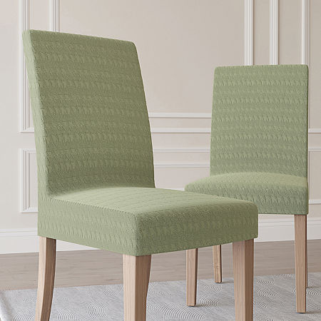 No 918 Sparta Set Of 2 Chair Slipcover, One Size, Green