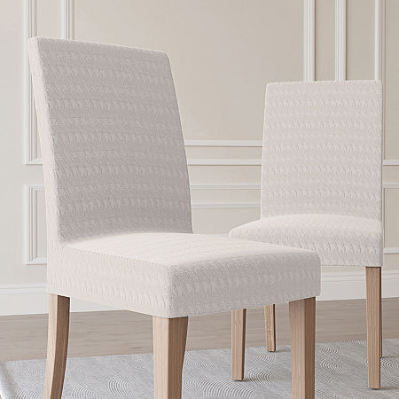 No 918 Sparta Set Of 2 Chair Slipcover, One Size, Beige