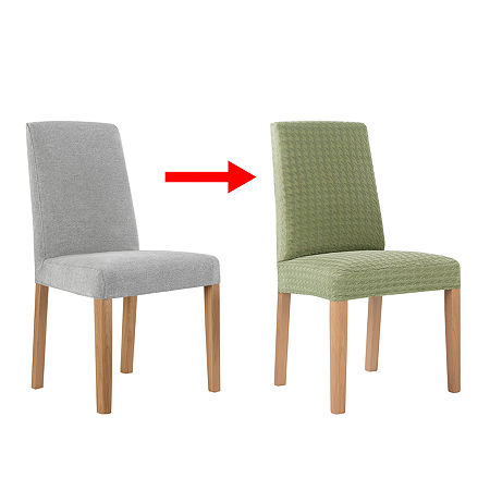 No 918 Sparta Set Of 2 Chair Slipcover, One Size, Green