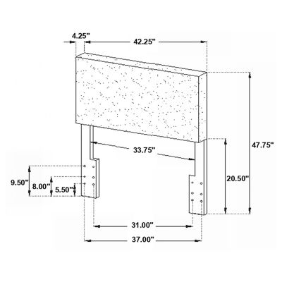  Gigi Kid's Padded Headboard