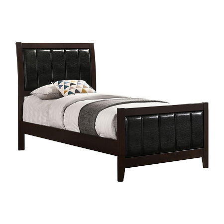 Carlton Padded Rectangle Bed, One Size, Brown