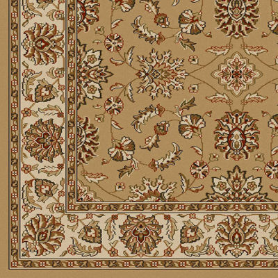 Como Kashan Traditional Oriental Indoor Round Area Rug