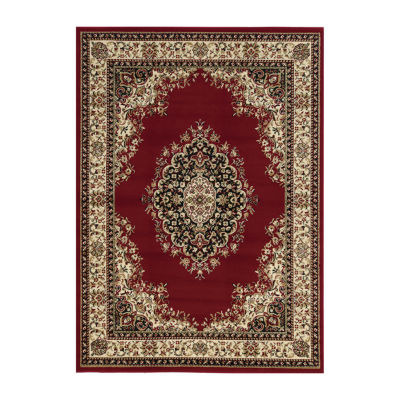 Como Medallion Traditional Oriental Indoor Rectangular Area Rug
