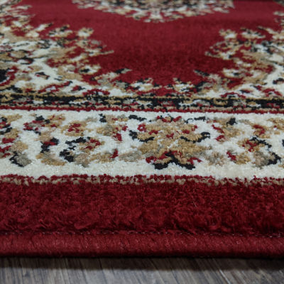 Como Medallion Traditional Oriental Indoor Rectangular Area Rug