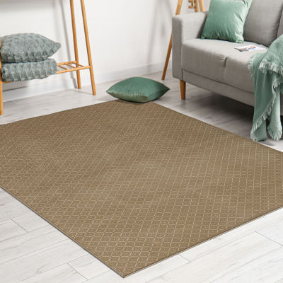 Radici Como Contemporary Geometric Trellis Area Rug