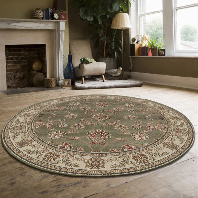 Radici Como Intricate Traditional Oriental Indoor Round Area Rug