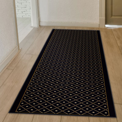 Radici Como Contemporary Geometric Trellis 26"X91" Rectangular Runner