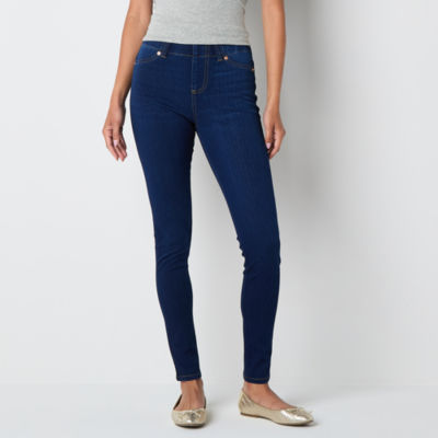 Mixit Wide Waistband Jegging Womens Mid Rise 30 1/2" Full Length Leggings
