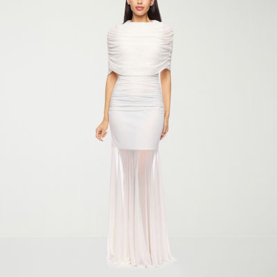 Premier Amour Womens Short Sleeve Evening Gown