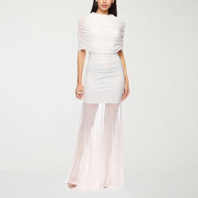 Premier Amour Womens Short Sleeve Evening Gown