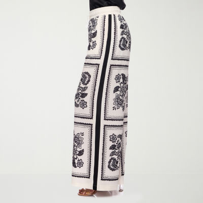 Premier Amour Floral Womens Straight Pull-On Pants