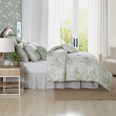 Laura Ashley Toile Delight Midweight Comforter Set