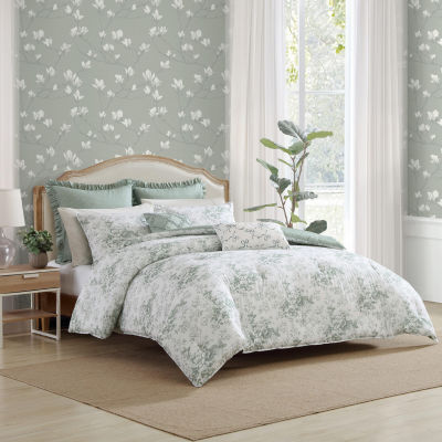 Laura Ashley Toile Delight Midweight Comforter Set