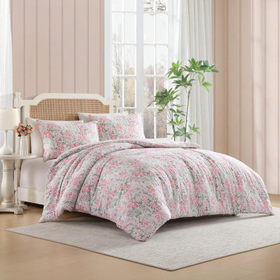 Laura Ashley Heather Garden Midweight Comforter Set USHSA51322687