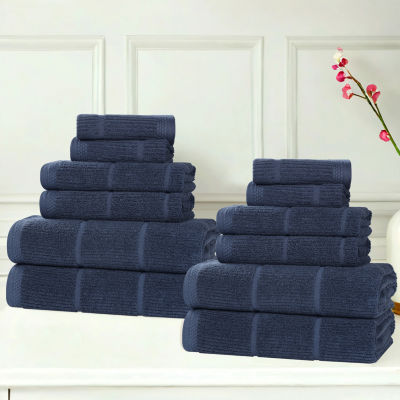 SUPERIOR® Milo Smart Twist Viscose Cotton Blend 12-pc. Quick Dry Bath Towel Set