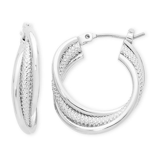 Liz Claiborne® Twisted Hoop Earrings - JCPenney