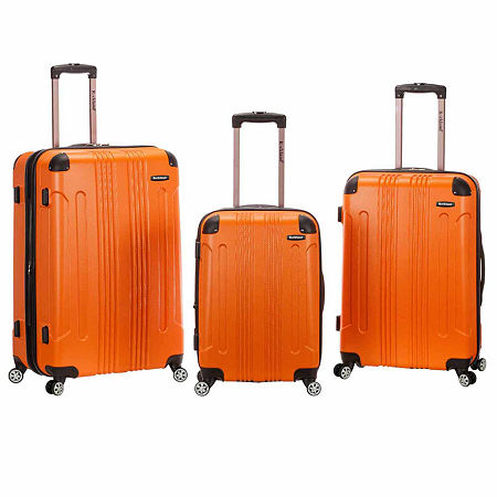 Rockland Sonic Hardside Luggage, One Size, Orange