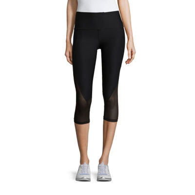 Xersion Performance Novelty Capris, Color Black Mesh JCPenney