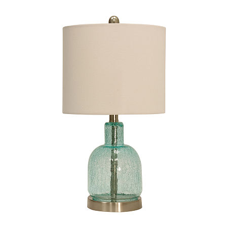 Stylecraft 11 W Seafoam Blue Table Lamp, One Size, Brown