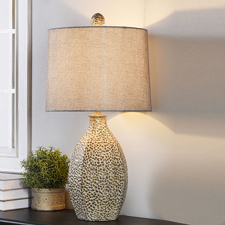 Stylecraft 14 W Bokava Table Lamp, One Size, Beige