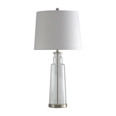 Stylecraft 16 W Clear & Steel Table Lamp