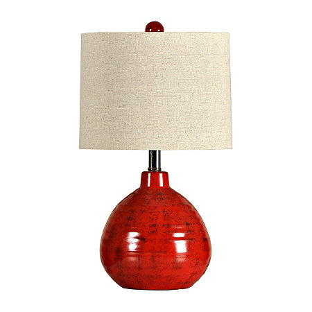 Stylecraft Apple Red Table Lamp, One Size, Red