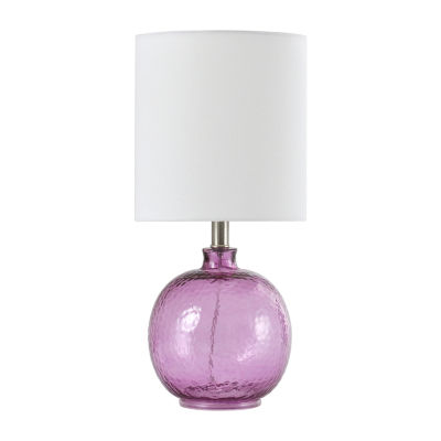 Stylecraft 9.5 W Bright Purple Glass Table Lamp