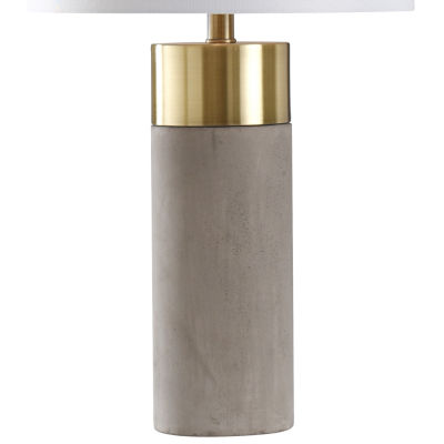 Stylecraft 14 W Brass & Natural Metal Table Lamp