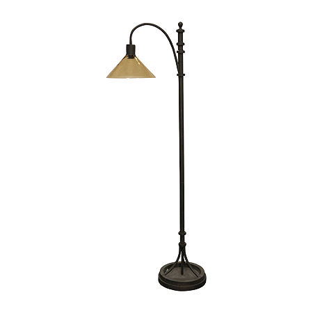 Stylecraft 11.5 W Industrial Bronze Floor Lamp, One Size, Brown