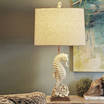Stylecraft 16 W Beige With Ivory Polyresin Table Lamp