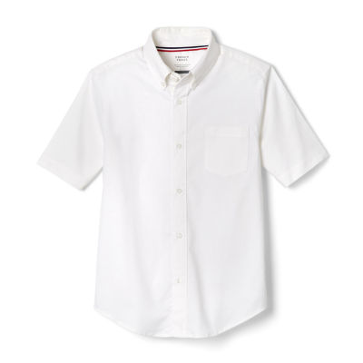 French Toast Little & Big Boys Wrinkle Resistant Button Down Collar Short Sleeve Dress Shirt