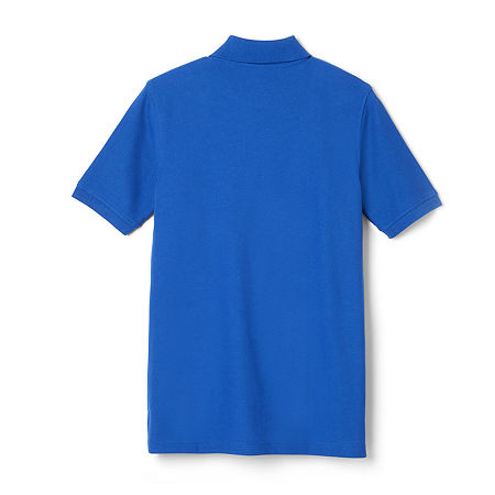 French Toast Little & Big Boys Short Sleeve Polo Shirt, Large, Blue