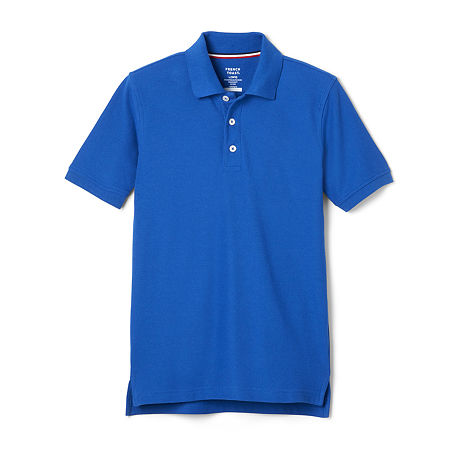 French Toast Little & Big Boys Short Sleeve Polo Shirt, Large, Blue