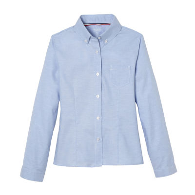 French Toast Little & Big Girls Long Sleeve Button-Down Shirt