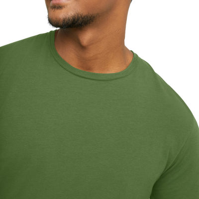 Hanes Originals Mens 2 Pack Short Sleeve Crew Neck Moisture Wicking T-Shirt
