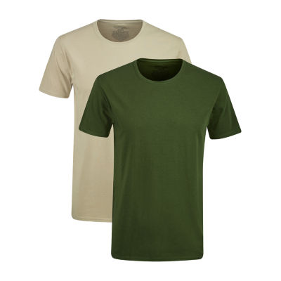 Hanes Originals Mens 2 Pack Short Sleeve Crew Neck Moisture Wicking T-Shirt