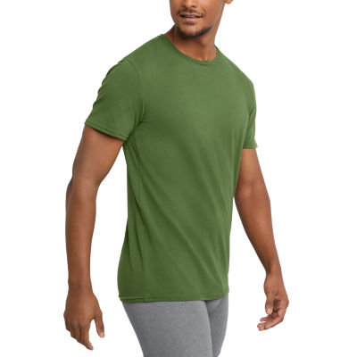 Hanes Ultimate Comfort Blend Mens 4 Pack Short Sleeve Crew Neck Moisture  Wicking T-Shirt